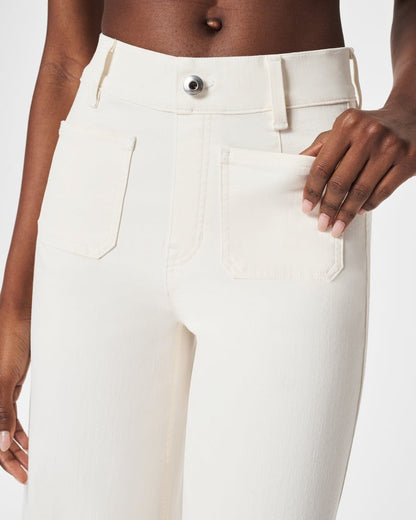 🔥New Year Special 50% OFF🔥Tummy Control Cropped Wide-Leg Jeans