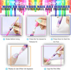 ⏳Limitiertes Sonderangebot⏰Set mit 12 Nail Art Stiften🎨