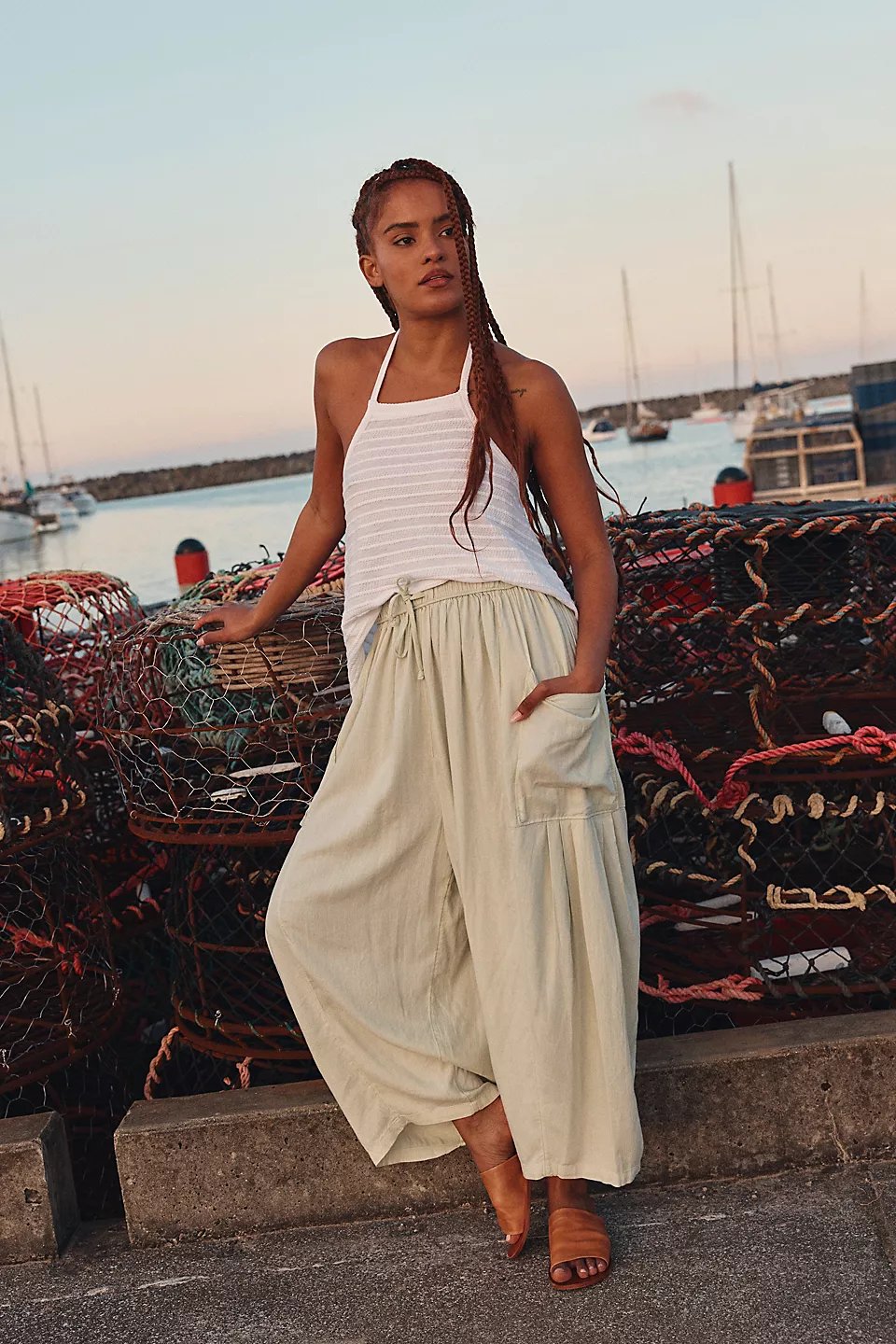 🔥LAST DAY SALE 49% OFF👖Women's Linen Casual Wide Leg Pants