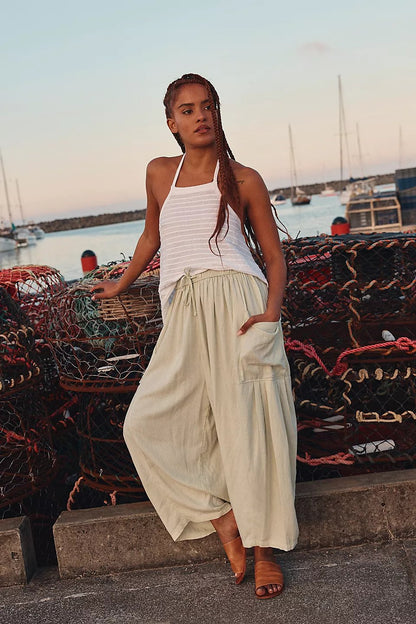 🔥LAST DAY SALE 49% OFF👖Women's Linen Casual Wide Leg Pants