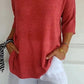 💖50% OFF💖Solid Color Knitted V-neck Top - Cozy and Stylish!