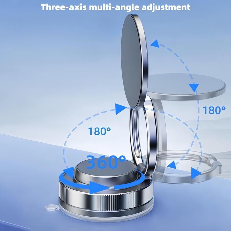 🔥 Soporte magnético para teléfono con vacío ajustable de 360°