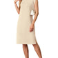 💙LAST DAY SALE 50% OFF💙Women Round Neck Loose Split Wrinkle-Free Midi Dress with Pockets