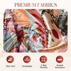 Women's Printed Top & Wide Leg Pants 2-Piece Set