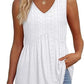 💖LAST DAY SALE ✨Women Dressy Sleeveless V Neck Babydoll Tank Tops