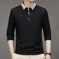 🔥2025 NEW SALES - 50% OFF🔥Men's Business Casual Solid Color Lapel Base T-shirt