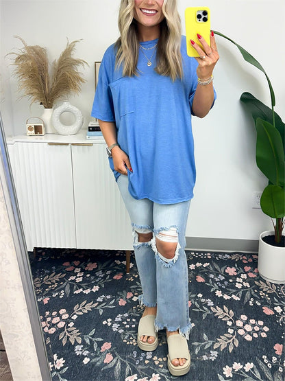 🌸Summer Specials🌸Women's Raw Edge Boxy Tee