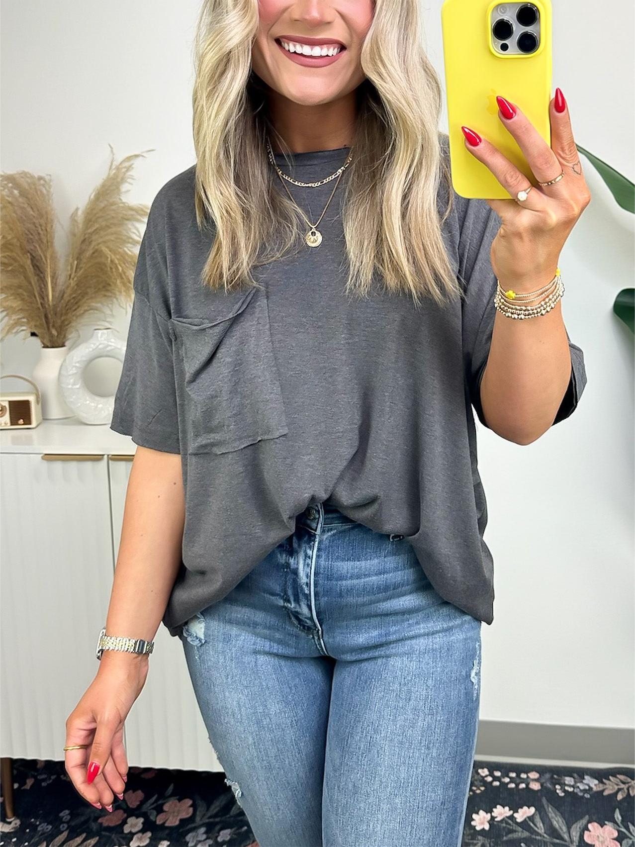 🌸Summer Specials🌸Women's Raw Edge Boxy Tee