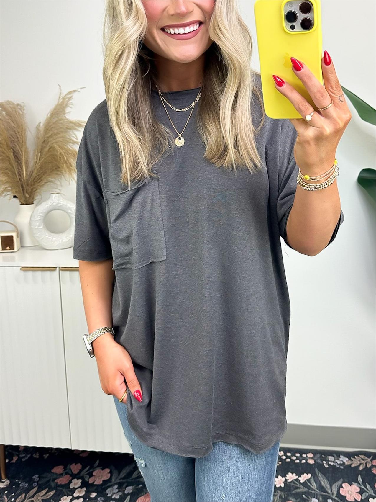 🌸Summer Specials🌸Women's Raw Edge Boxy Tee
