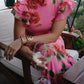 🌹Elegant Cheongsam Style Rose Floral Print Tiered Flare Sleeve Stretch Maxi Dress👗 - Modern Oriental Fashion for Women