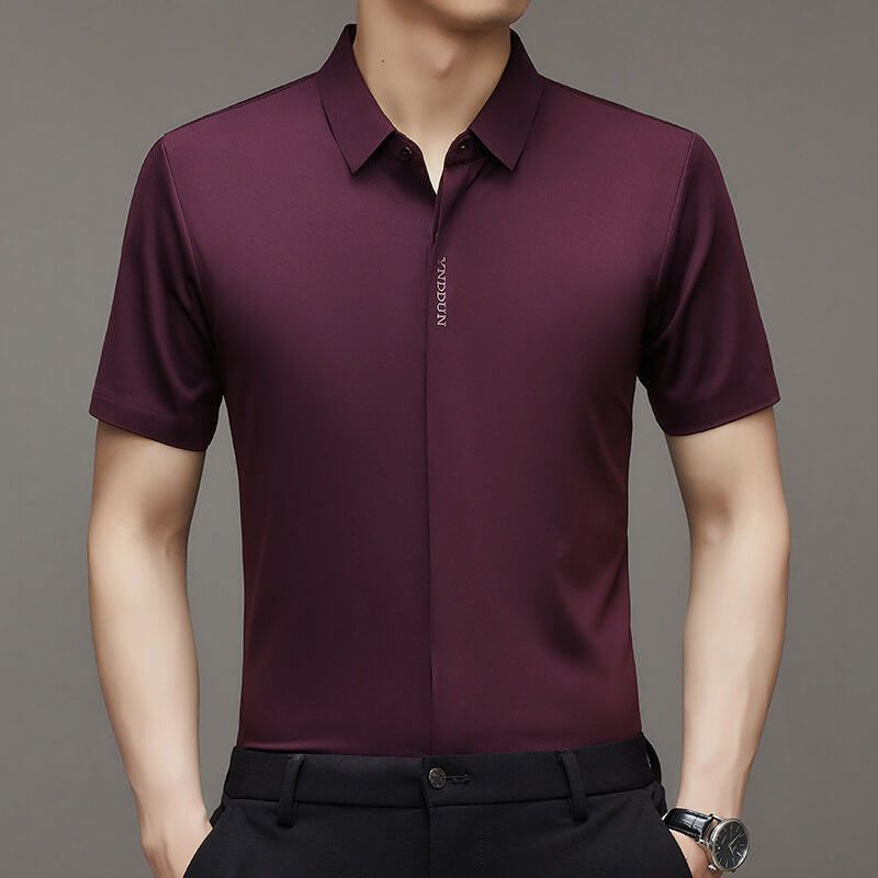 🔥New Arrivals🔥Men's Ice Silk Quick-drying Business Shirt