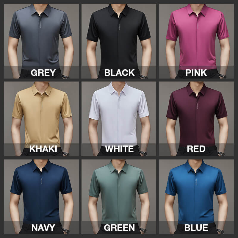 🔥New Arrivals🔥Men's Ice Silk Quick-drying Business Shirt