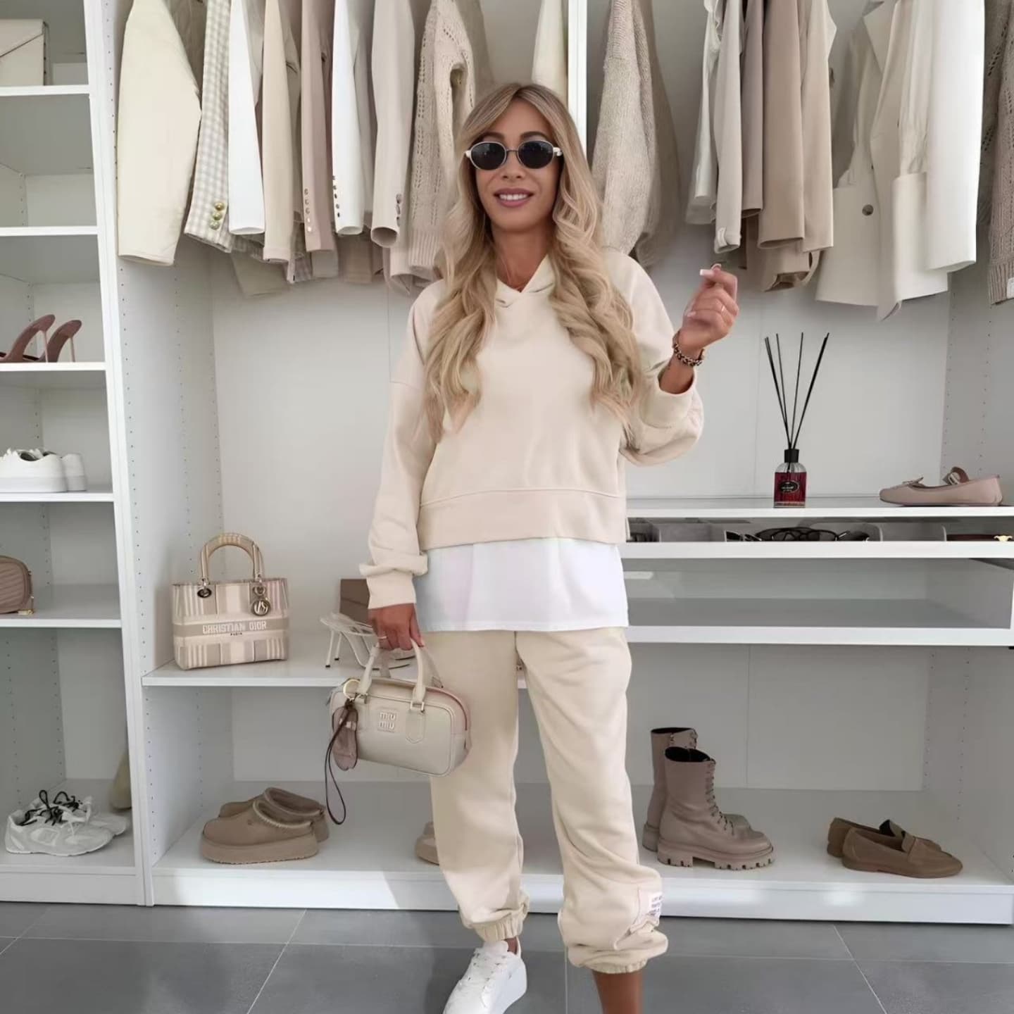 🌸Spring Specials🌸 Women's Hooded Patchwork Casual Sweatshirt Suit