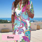 🌷Big price reduction🌸Women Colorful Printed V-Neck Dress💐