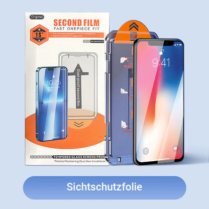 Set aus stoßfestem, staubdichtem und Anti-Fingerabdruck-Displayschutz