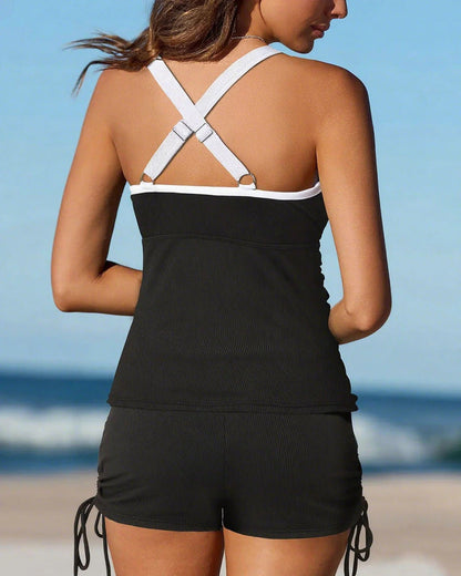 🏖️Summer Cool Deal🏝️TUMMY CONTROL TWO-PIECE TANKINI SET