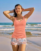 🏖️Summer Cool Deal🏝️TUMMY CONTROL TWO-PIECE TANKINI SET