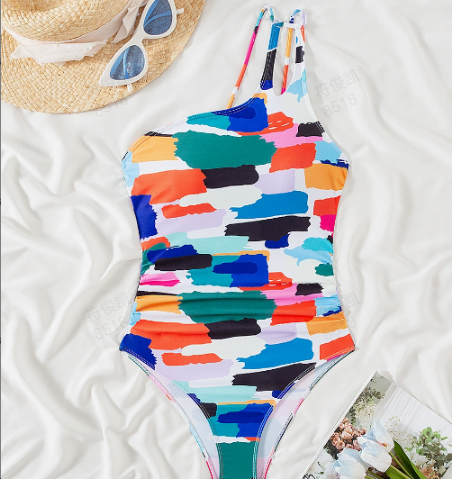 🍹Summer Hot Sales 50%OFF☀️Women’s One Shoulder One-Piece Swimsuit
