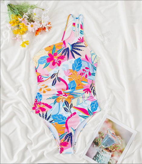 🍹Summer Hot Sales 50%OFF☀️Women’s One Shoulder One-Piece Swimsuit