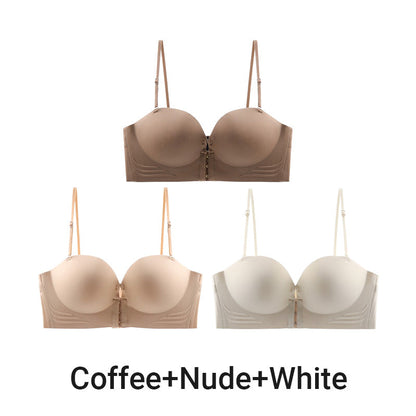🔥 Buy One Get One Free！🔥2025 Hot Sale👙Style No-Shave Gathering Support Bra for Women