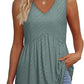 💖LAST DAY SALE ✨Women Dressy Sleeveless V Neck Babydoll Tank Tops