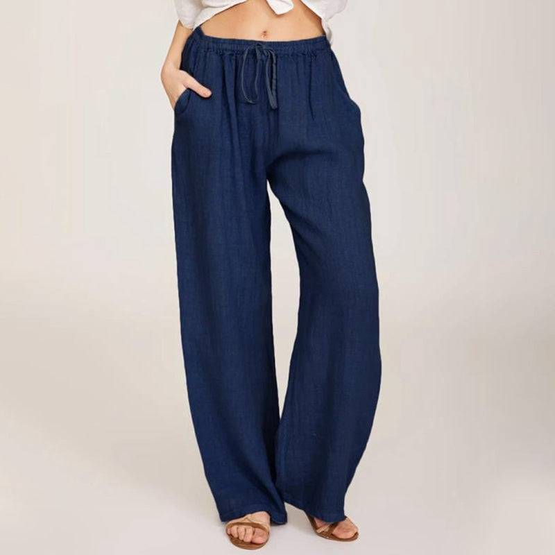 🔥2025 NEW SALES - 50% OFF🔥Women's Summer Cotton Linen Wide Leg Pants