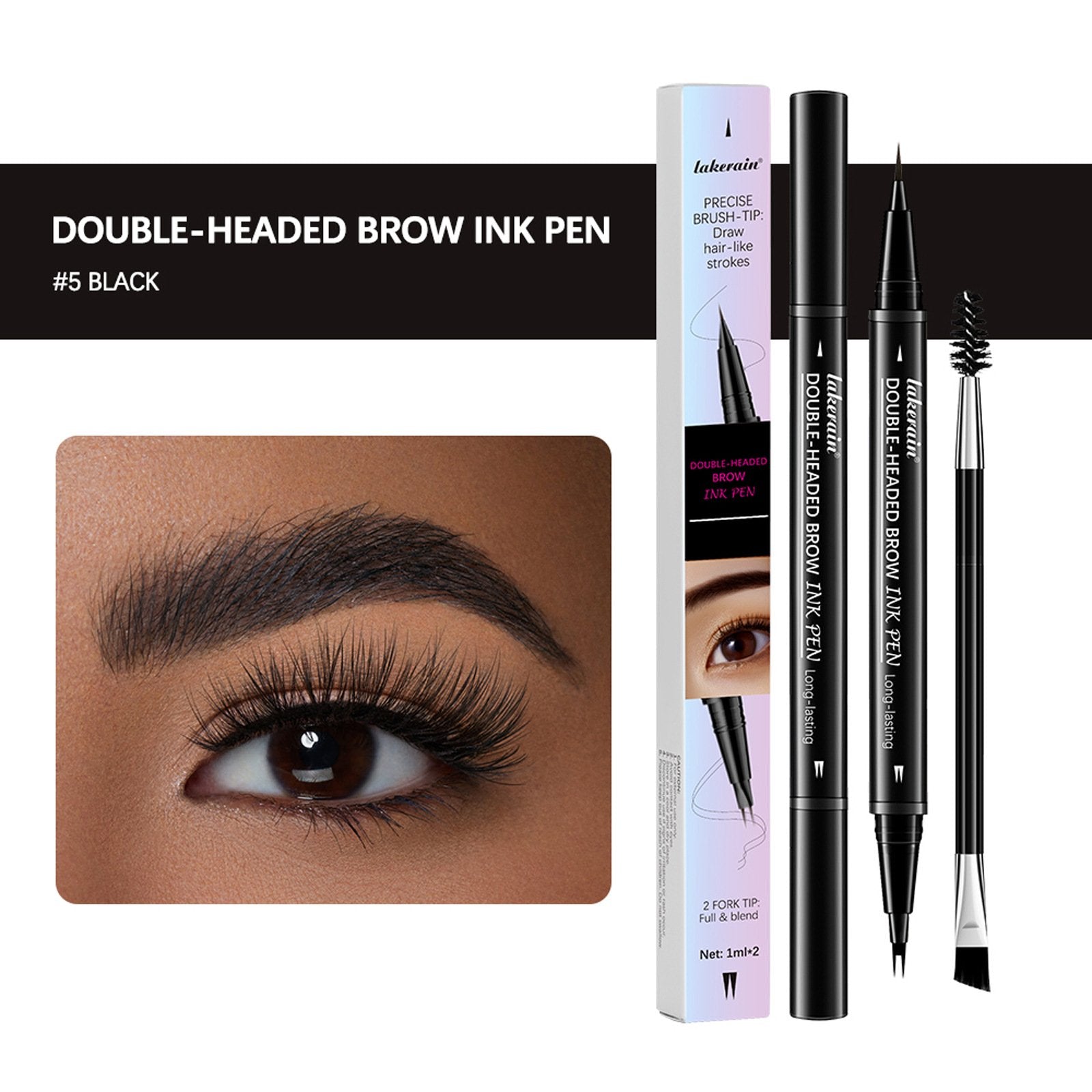 💖Buy 1 Get 1 Free 💖2-in-1 4D Eyebrow Pencil (Natural Brow Makeup and Eyelash Line)
