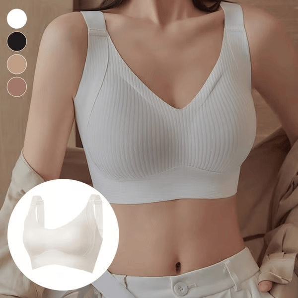 🎁Buy 1 Get 2 Free💕Women's Ribbed Push Up Adjustable Wireless Bra
