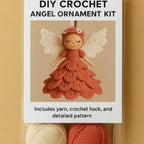 🧚Letzter Tag Ausverkauf 49% Rabatt✨Häkeln Sie Ihren eigenen Engel – Komplettes Bastelset