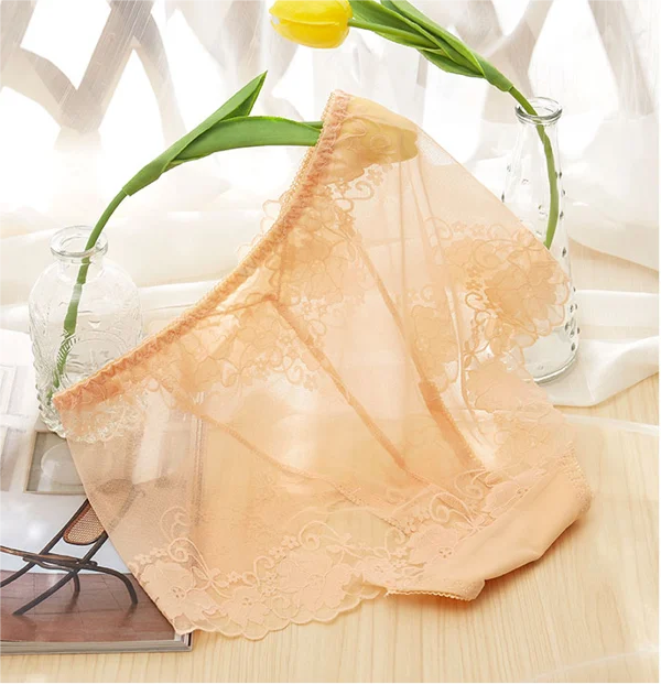🔥Hot Sale🔥Ladies Silk Lace Handmade Panties