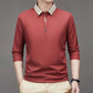 🔥2025 NEW SALES - 50% OFF🔥Men's Business Casual Solid Color Lapel Base T-shirt