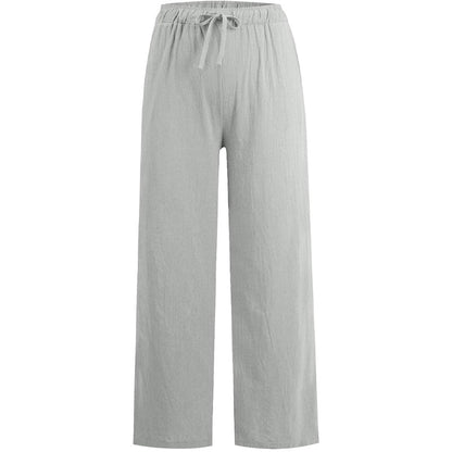 🔥2025 NEW SALES - 50% OFF🔥Women's Summer Cotton Linen Wide Leg Pants