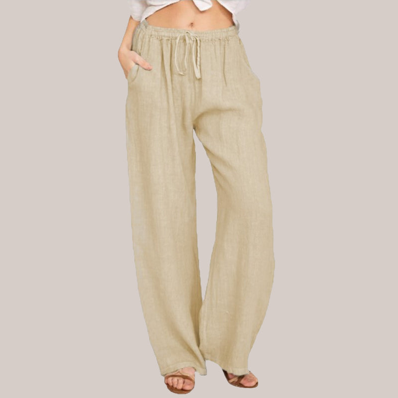 🔥2025 NEW SALES - 50% OFF🔥Women's Summer Cotton Linen Wide Leg Pants