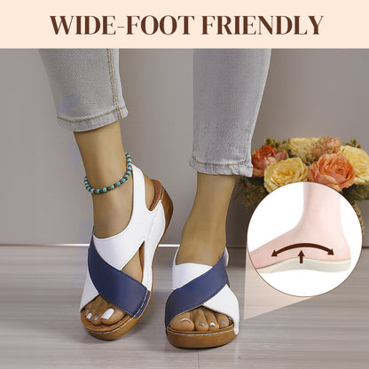 🔥Big price reduction🔥 - Women's Ultra Comfortable Slope Heel Orthopaedic Sandals
