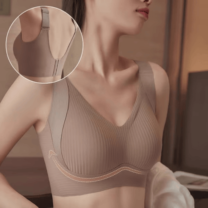 🎁Buy 1 Get 2 Free💕Women's Ribbed Push Up Adjustable Wireless Bra