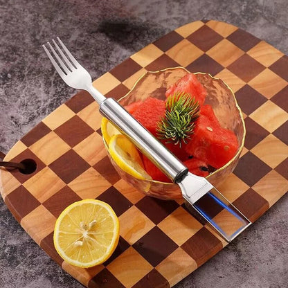 🍉 Koop 1, krijg 3 gratis -✨2-in-1 Fruitsnijder &amp; Vork – Voor snel en gemakkelijk fruit serveren!🍓