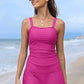 💥Big price reduction！🩱Women Vintage Tummy Control Two Piece Tankini Swimsuits