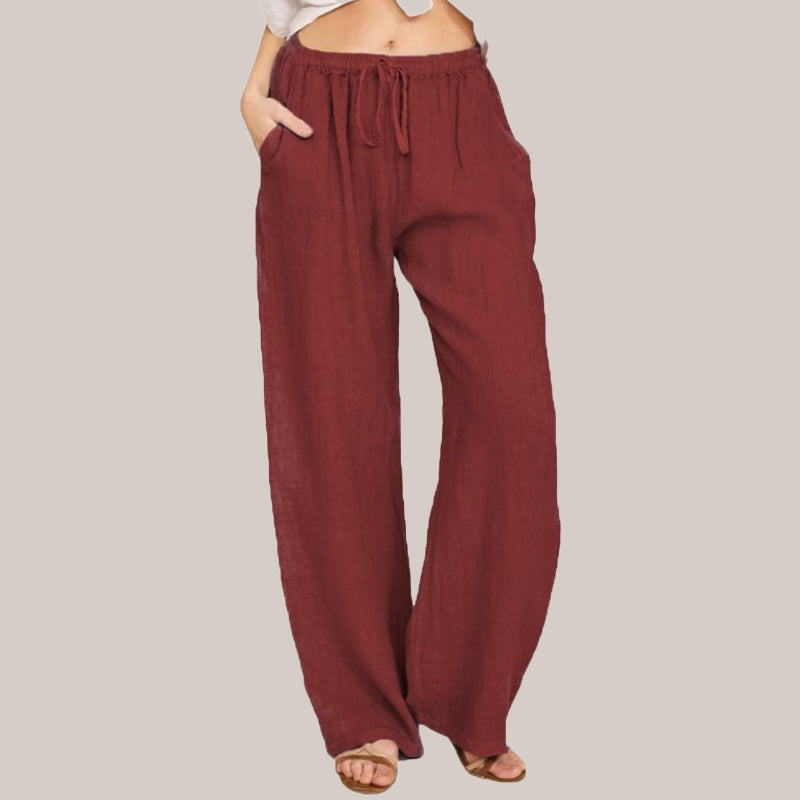 🔥2025 NEW SALES - 50% OFF🔥Women's Summer Cotton Linen Wide Leg Pants