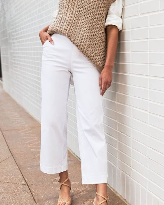 👖2025 HOT SALE 50% OFF💷Stretch Twill Cropped Wide Leg Pants