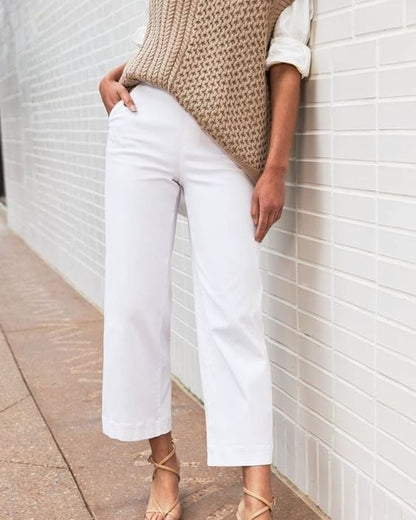 👖2025 HOT SALE 50% OFF💷Stretch Twill Cropped Wide Leg Pants