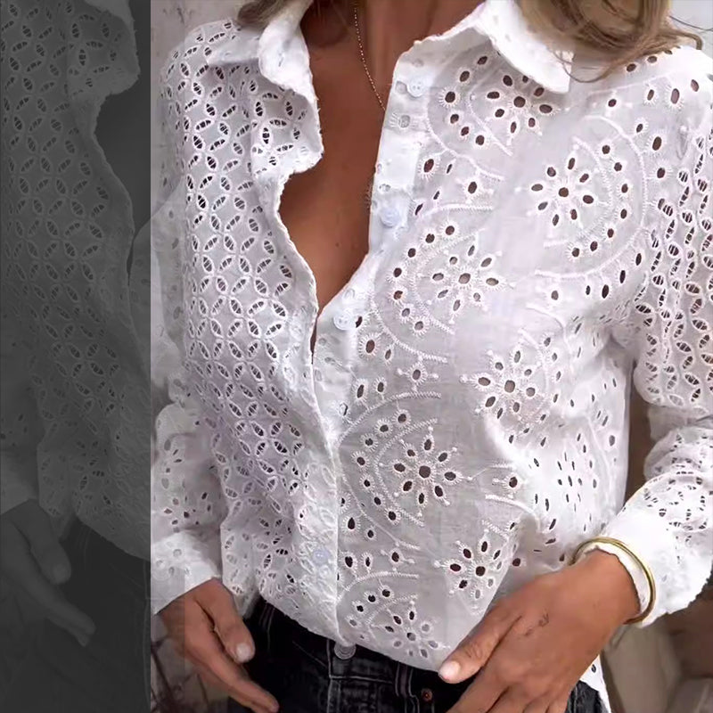 💥Limited Time Sale💃Hand-carved Feature Cutout Shirt