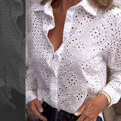 💥Limited Time Sale💃Hand-carved Feature Cutout Shirt