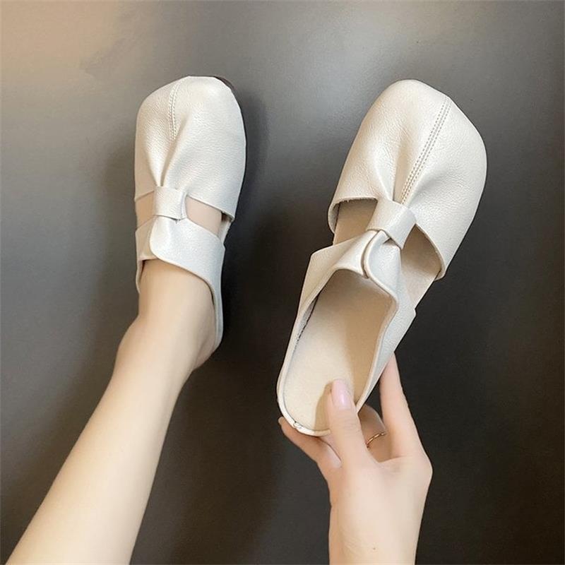 🔥Hot Sale 50% Off🔥Plus-size Cut-Out Design Flat Mules