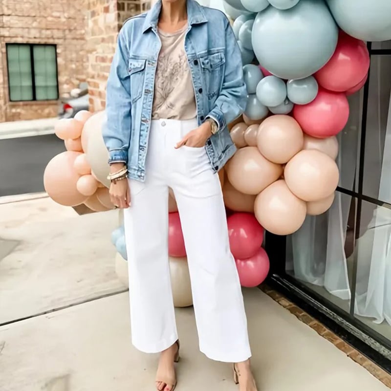 👖2025 HOT SALE 50% OFF💷Stretch Twill Cropped Wide Leg Pants