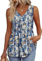 💖LAST DAY SALE ✨Women Dressy Sleeveless V Neck Babydoll Tank Tops