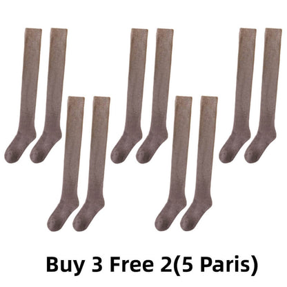 ❄️Special Sale & BUY MORE GET MORE🔥Fashionable Autumn And Winter Thickened Velvet Over-the-knee Women's Socks