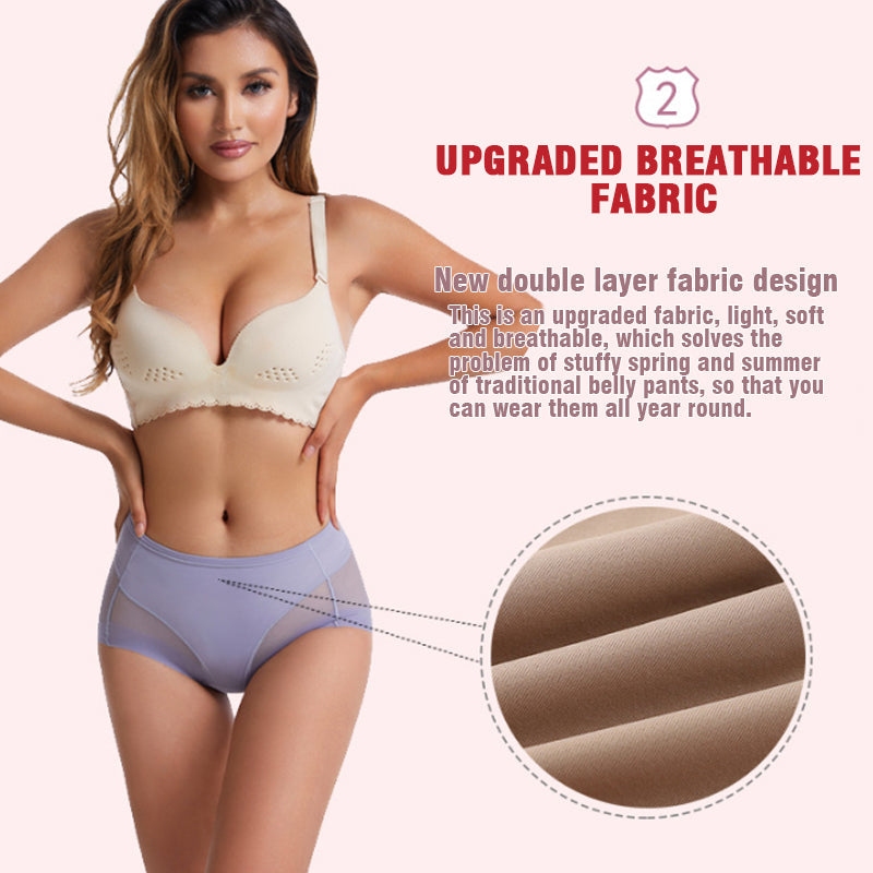 🎁Buy 2 get 1 Free⏳High Waist Ice Silk Seamless Shaping Briefs（3PCS）