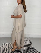 ❤️‍🔥Big price reduction🔥Floaty 2 Piece Sleeved Trouser Set