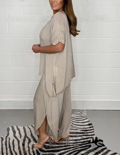 ❤️‍🔥Big price reduction🔥Floaty 2 Piece Sleeved Trouser Set
