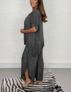 ❤️‍🔥Big price reduction🔥Floaty 2 Piece Sleeved Trouser Set